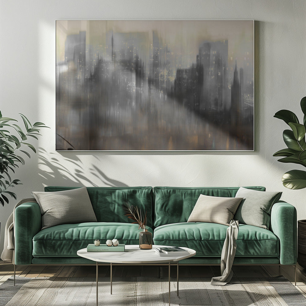 Night Sky City | Canvas