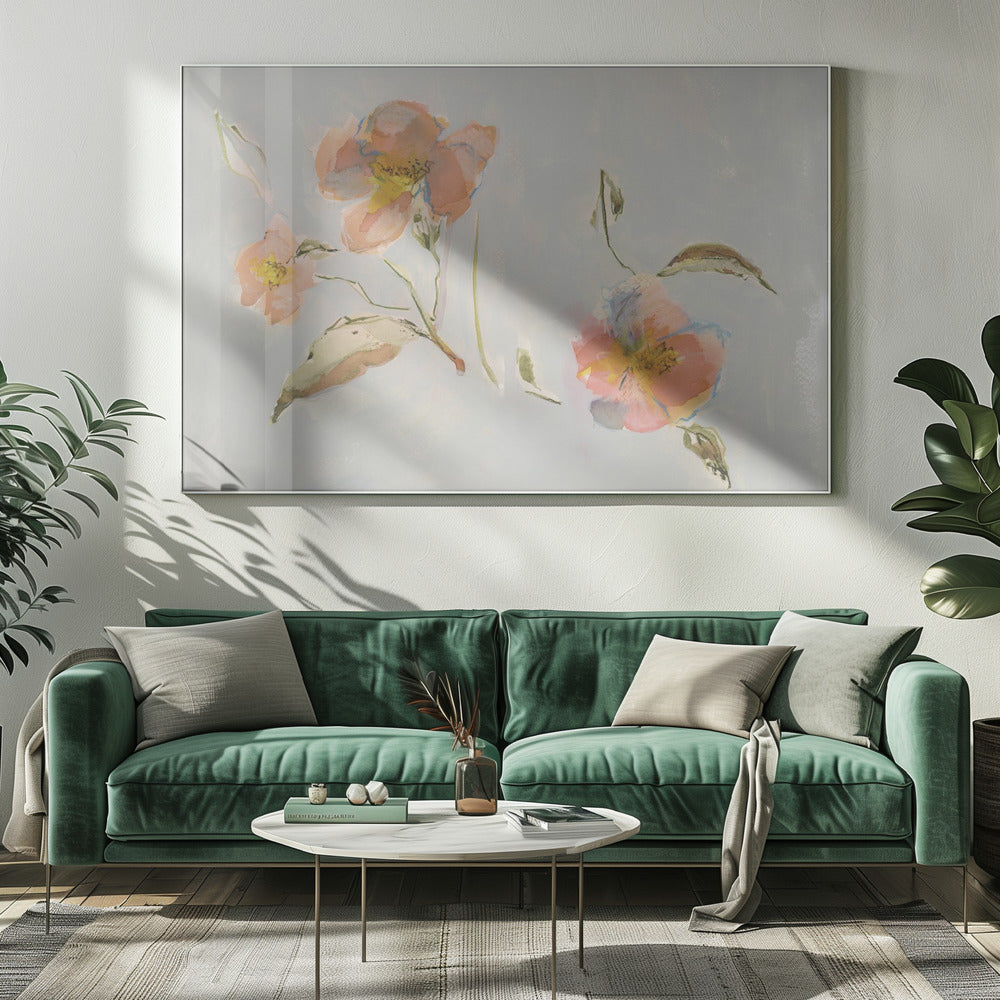 Botanische Antike Blumen 02 | Leinwand