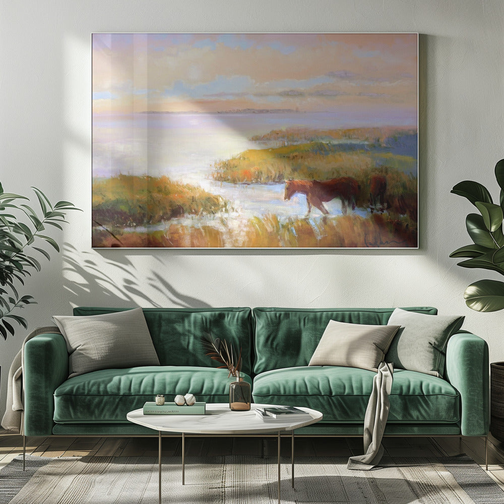 Ruhige Sumpflandschaft | Leinwand