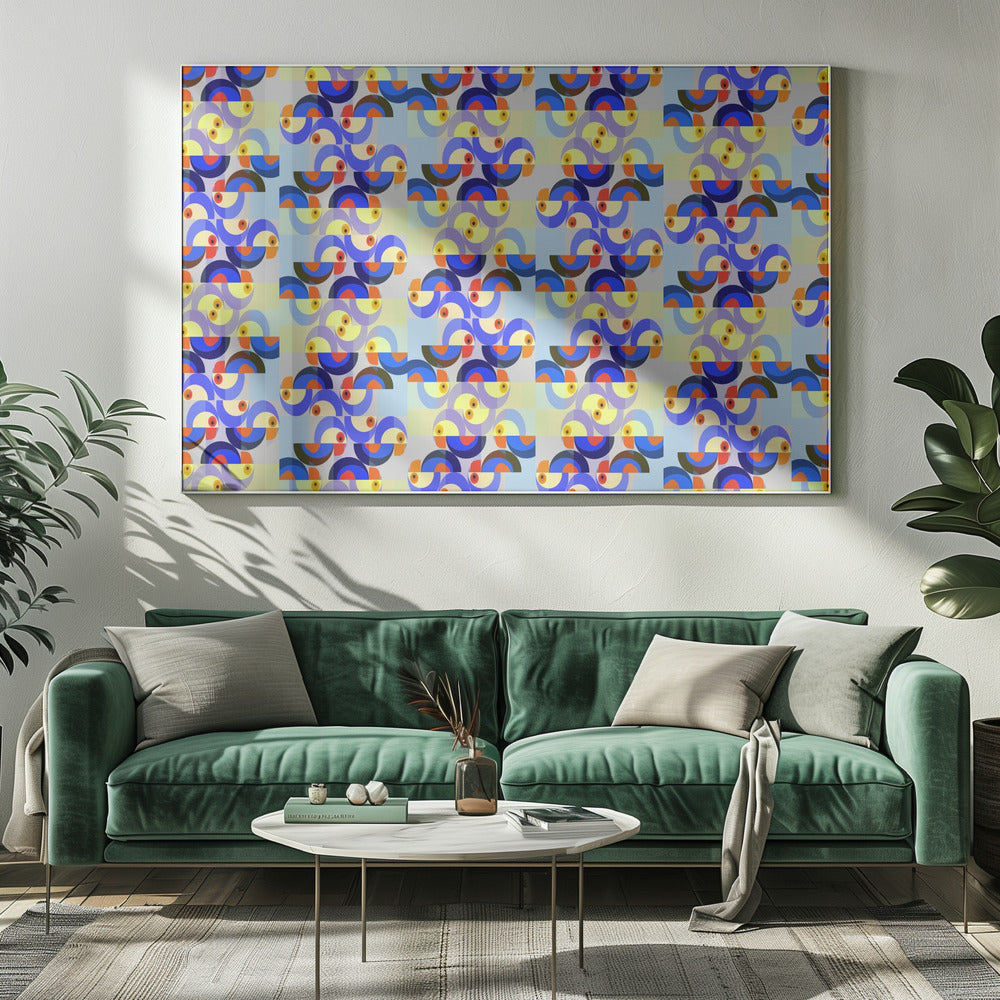 Retro Bird Mix | Canvas