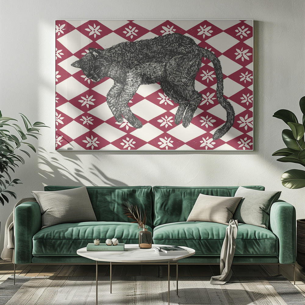 Sleeping Cat I | Canvas
