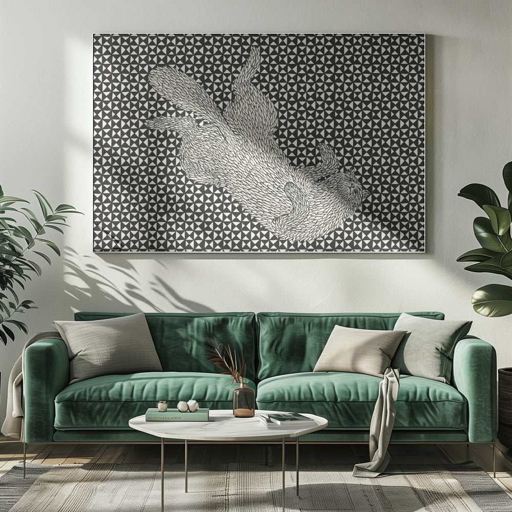 Sleeping Cat VII | Canvas