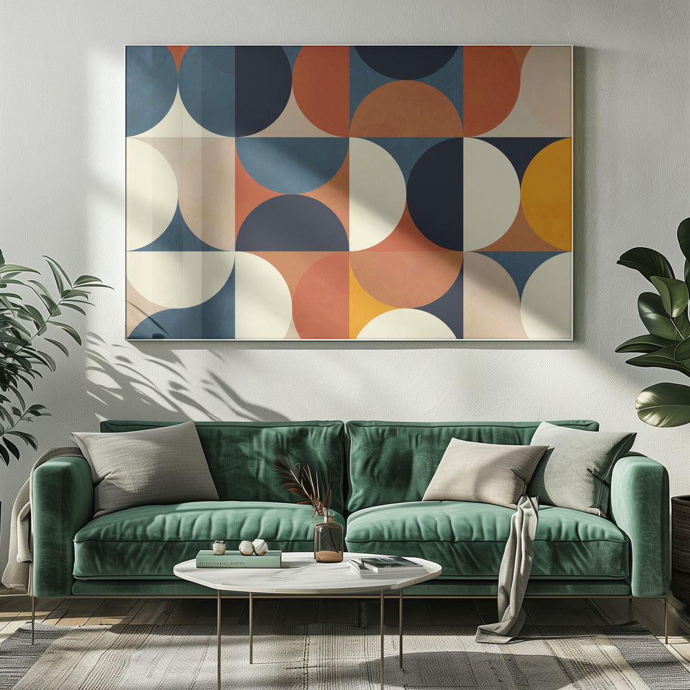 Geometrie New12 Marron | Leinwand