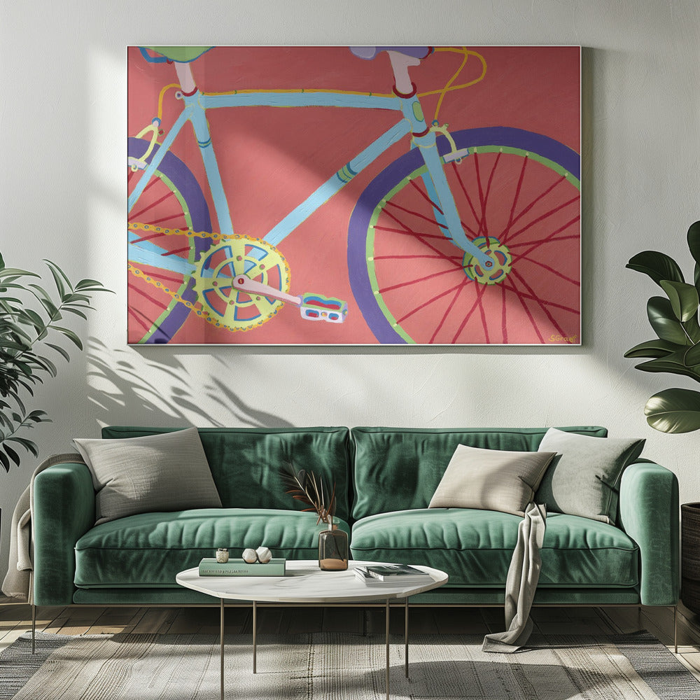 Lass uns eine Radtour machen | Leinwand