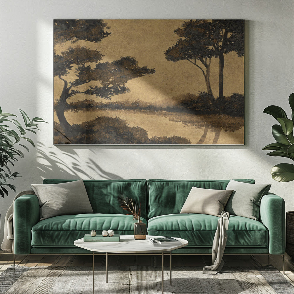 Wooland Teich | Leinwand