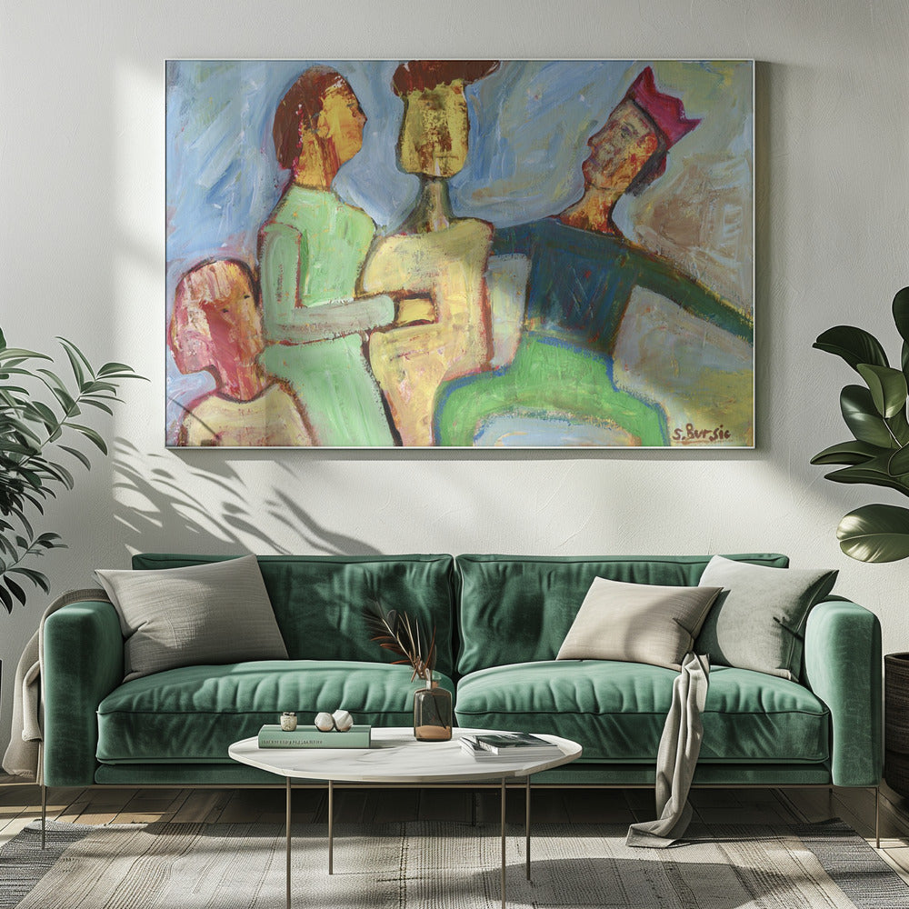 Die netten Freunde. | Leinwand
