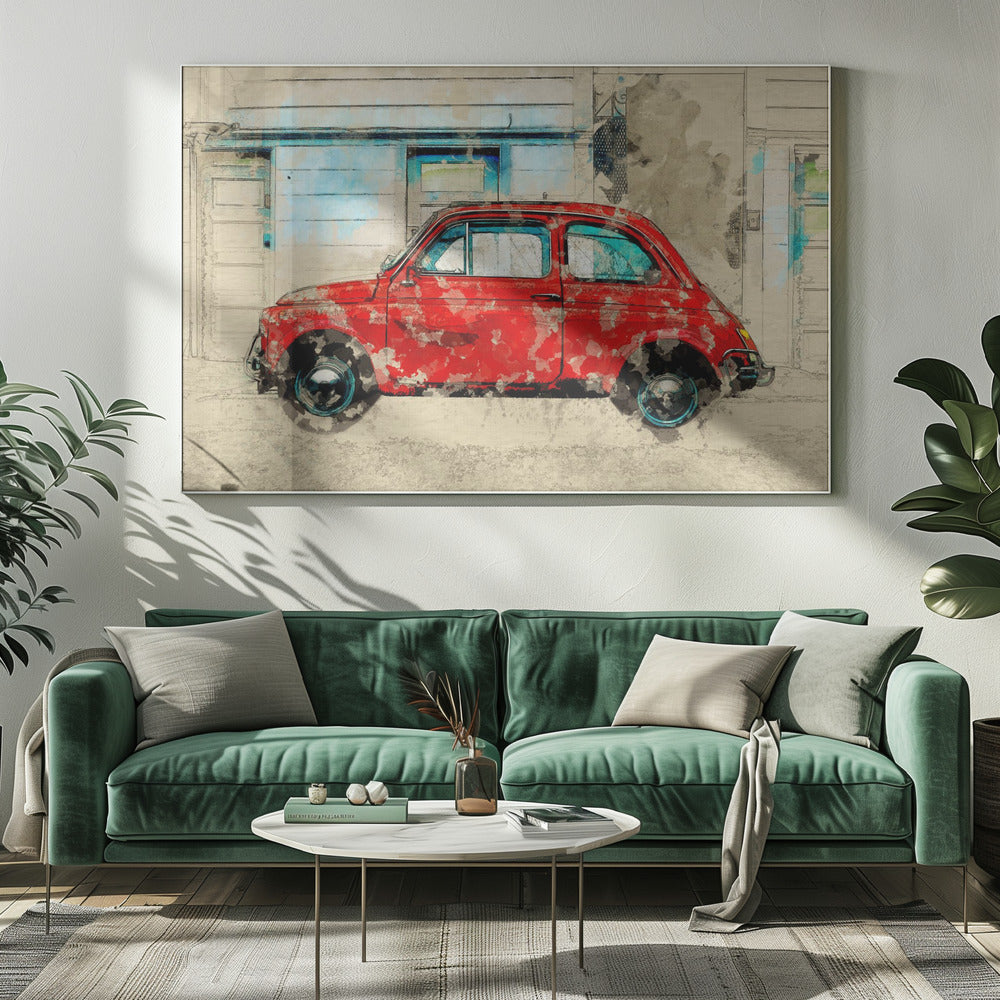 Retro-Auto | Leinwand