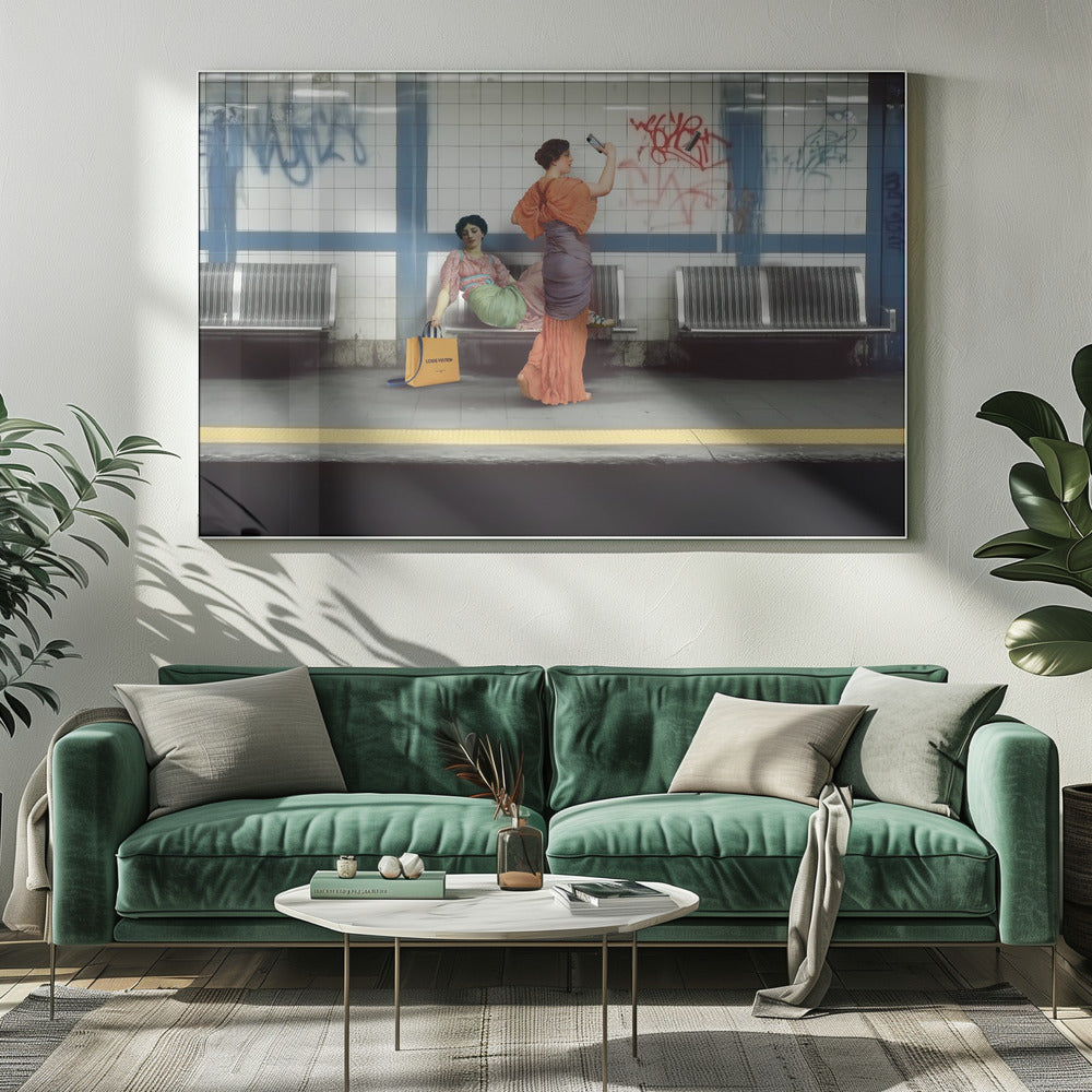 Die Kunst des Wartens | Leinwand