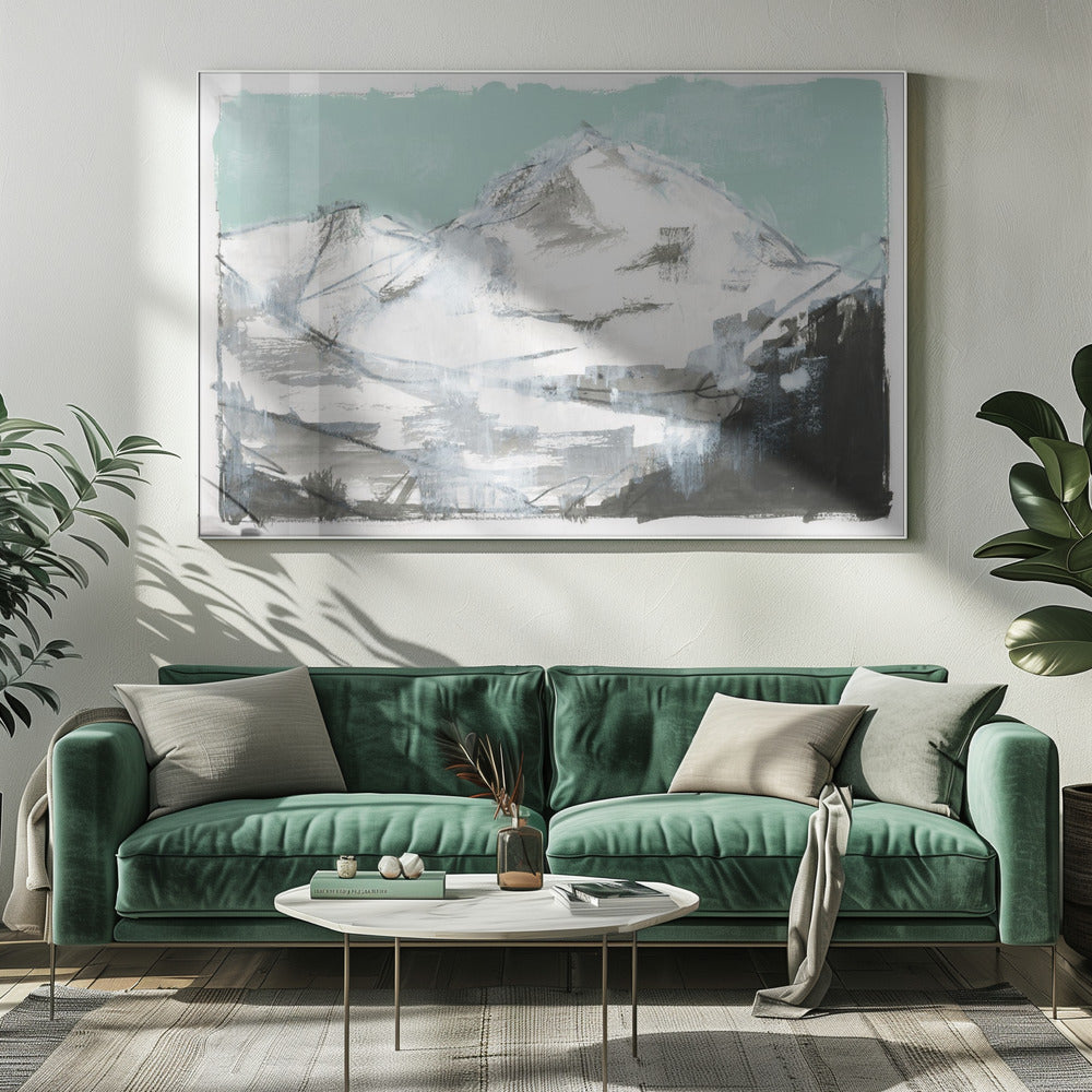 White Mountains Druck Nr. 2 | Leinwand