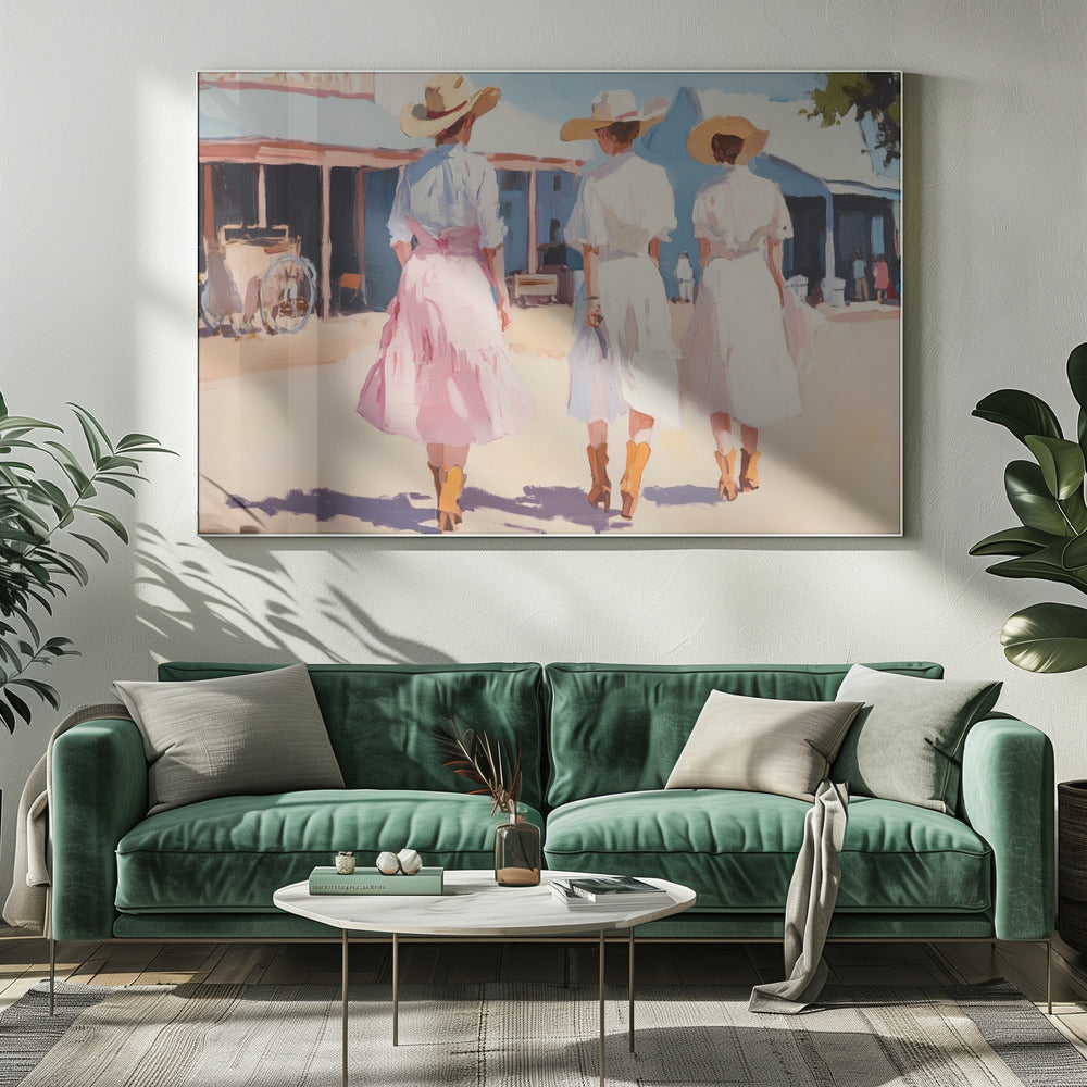 Retro Western Damen | Leinwand