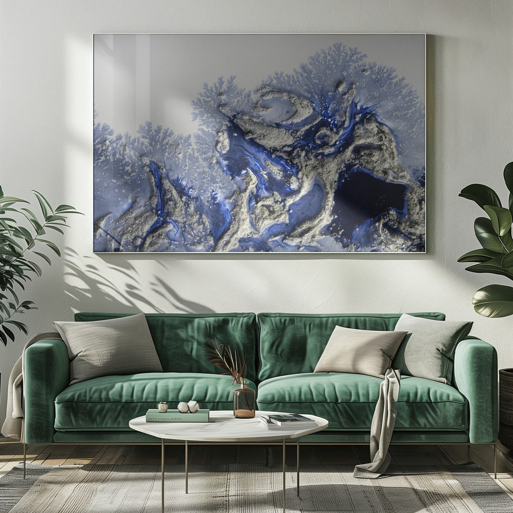 Abstrakte Bestseller - Azure Escape | Leinwand