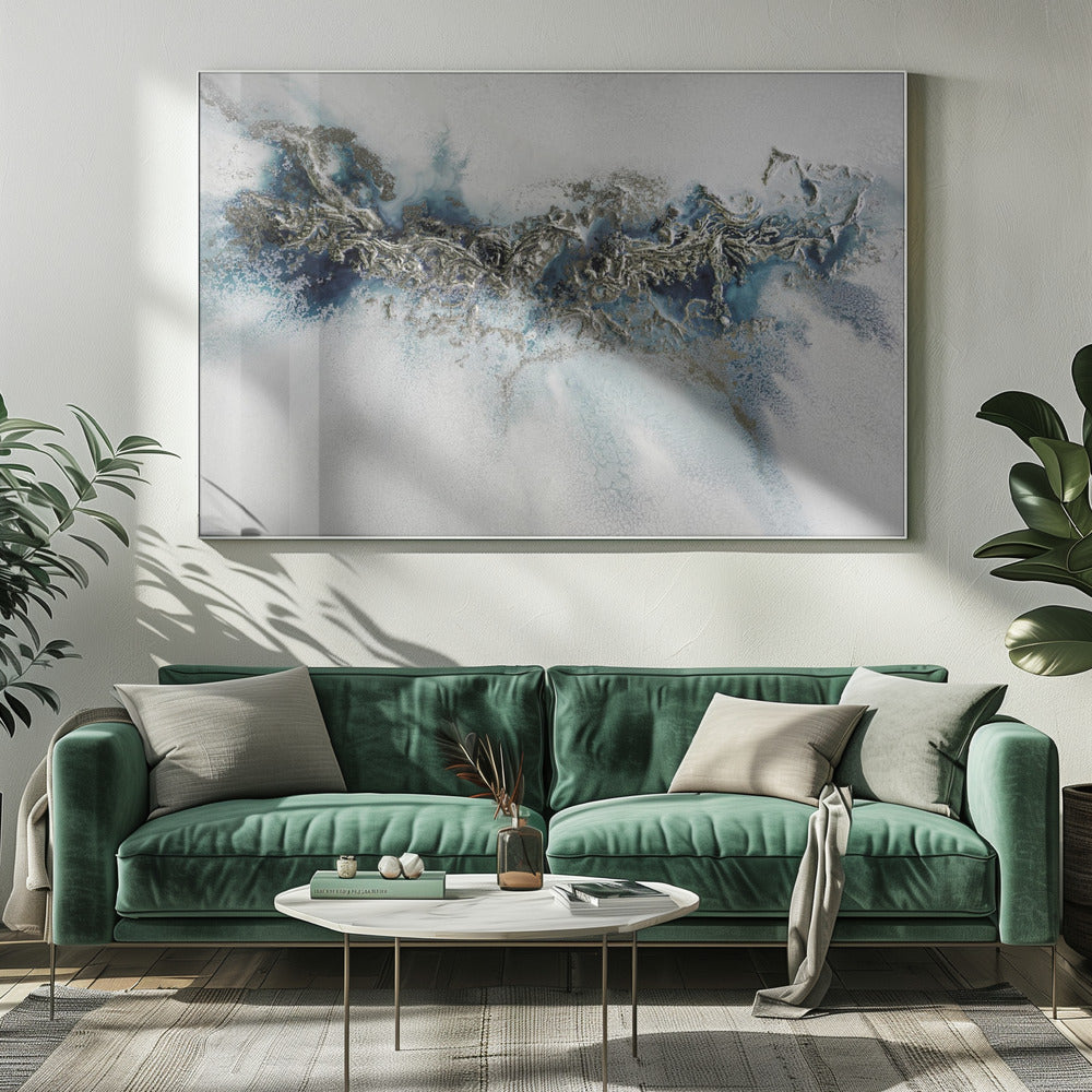 Am beliebtesten - Gilded Weave - Whitecaps-Gemälde | Leinwand