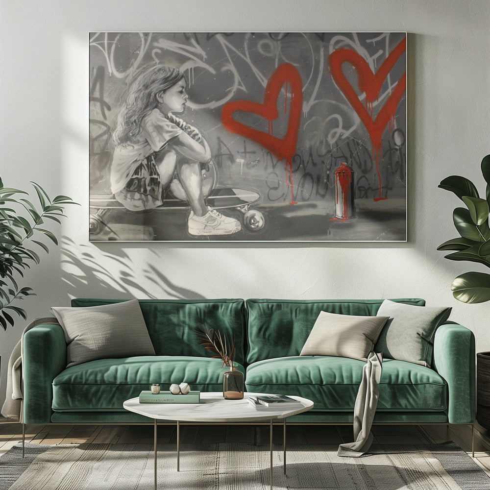 Skater's Dreamscape - You are enough | Canvas