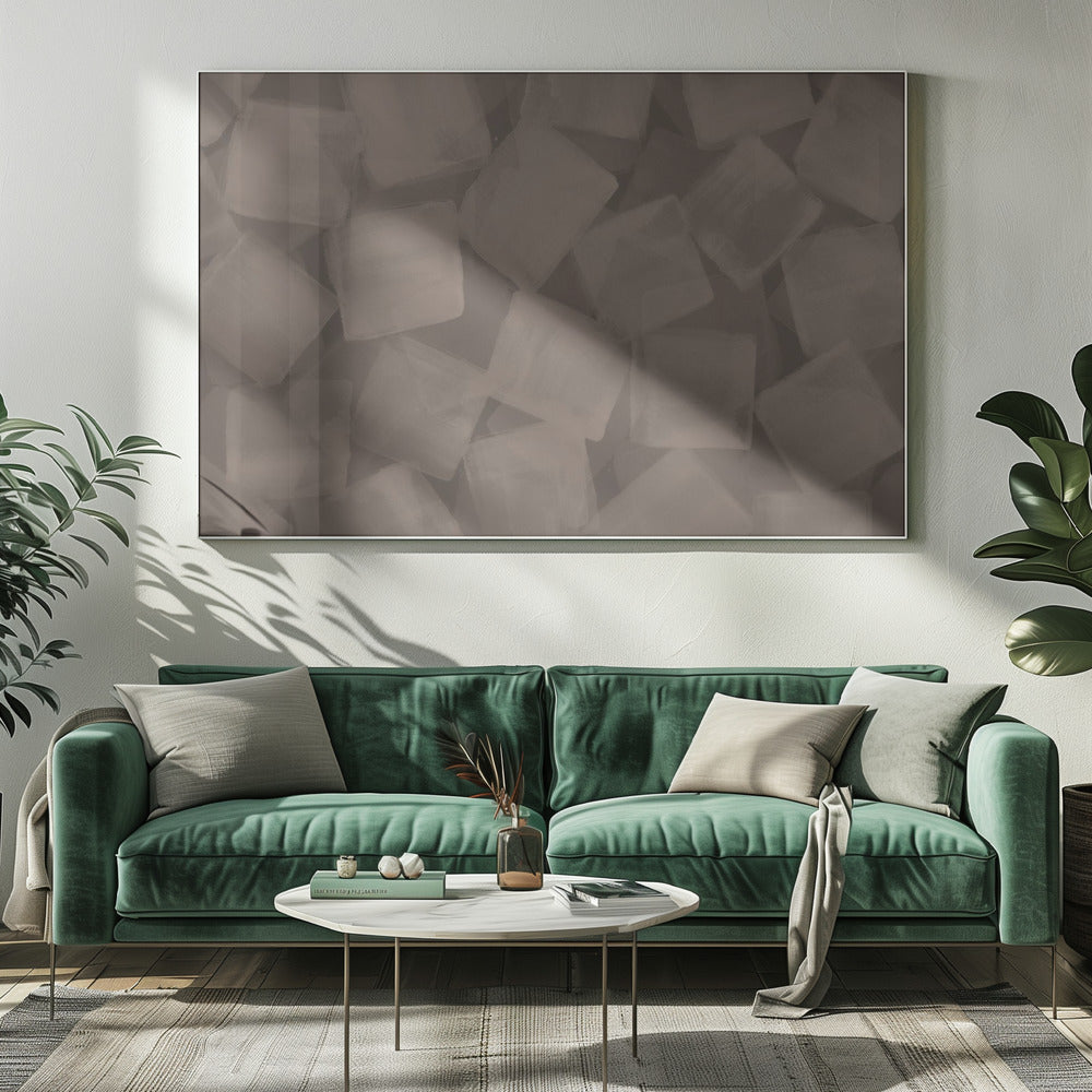 Weiche quadratische Pinselstriche | Leinwand