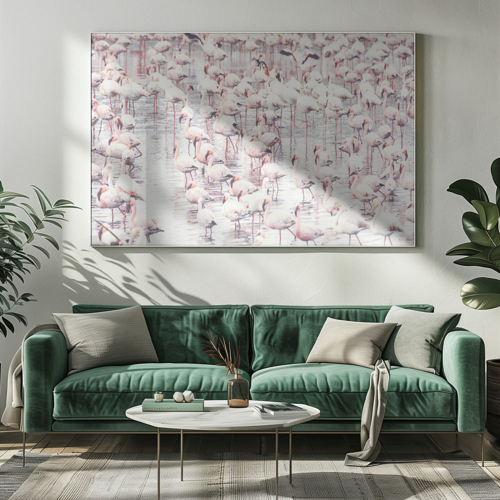 Flamingos | Leinwand