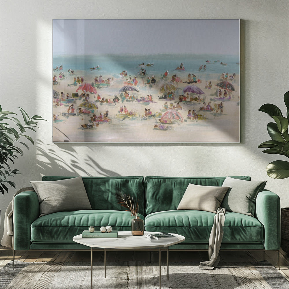 Impressionistische Strandszene | Leinwand