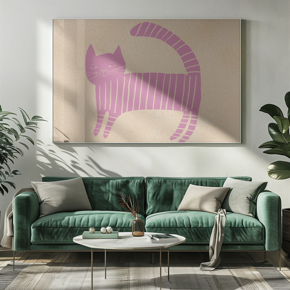 Pinkcat Kinderzimmer | Leinwand