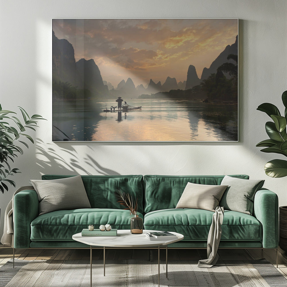 Goldener Li-Fluss | Leinwand