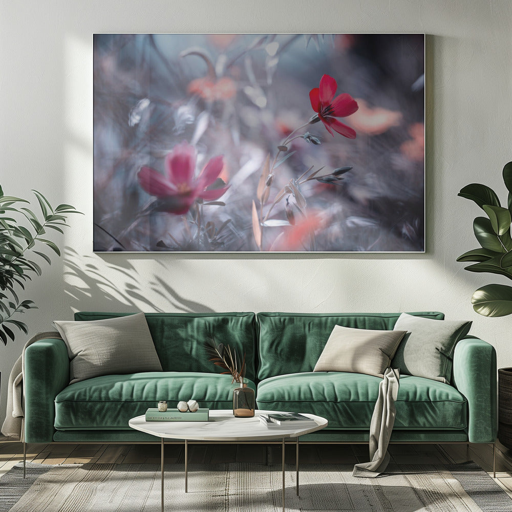 Eine Blume, eine Geschichte | Leinwand
