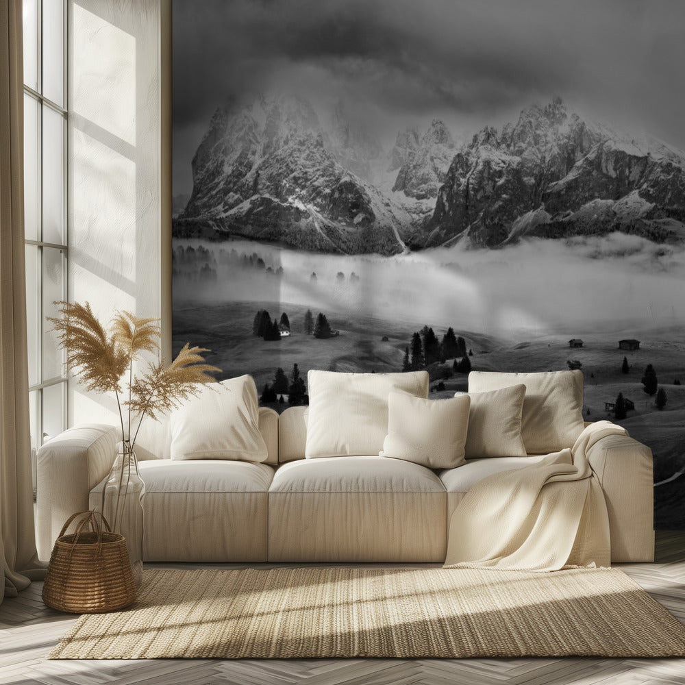 Neblige Dolomiten | Tapete