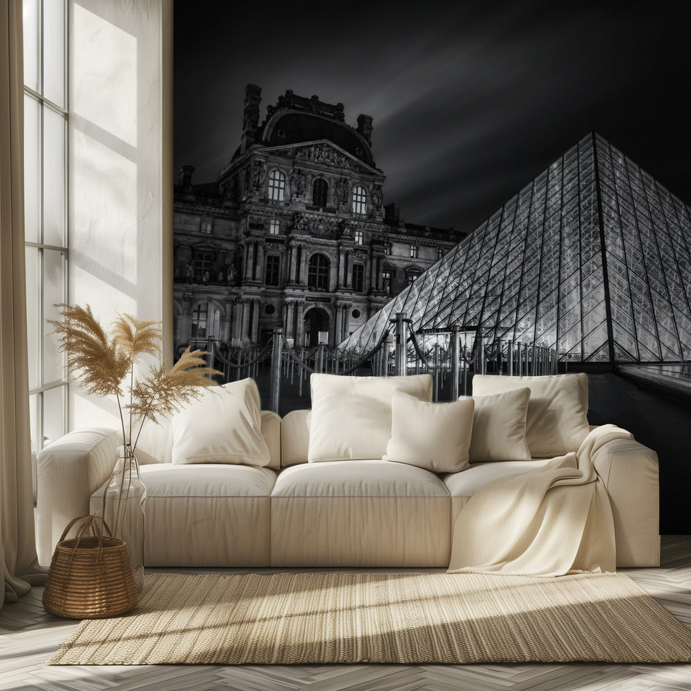 Louvre bei Nacht | Hintergrundbild
