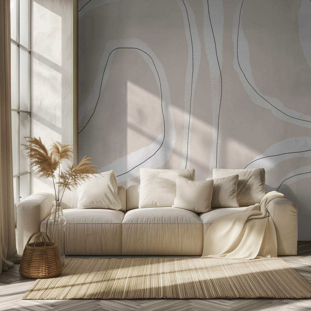 Gentle Strata Lines | Wallpaper