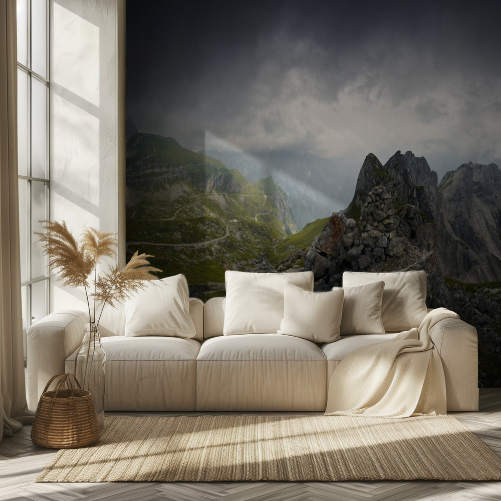 Bizarres Bergpanorama | Hintergrundbild