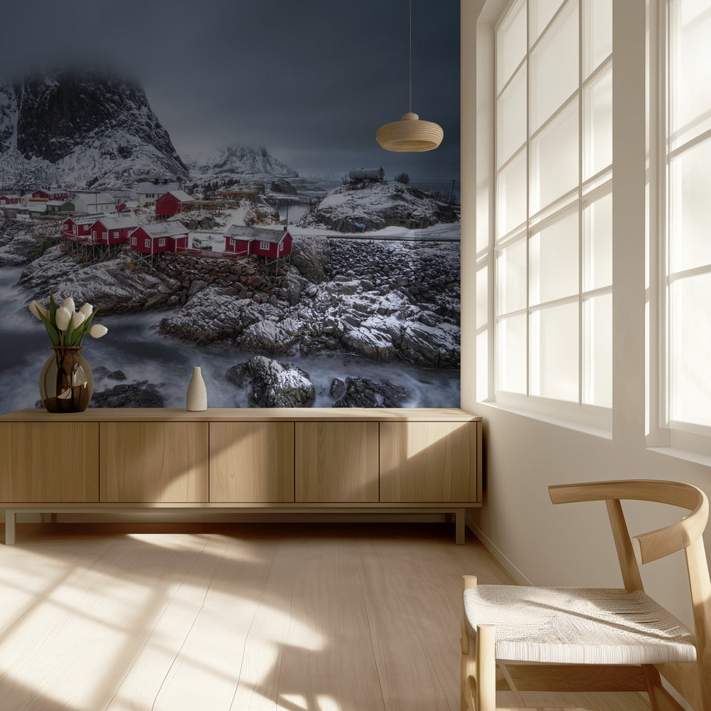 Winter Lofoten-Inseln | Tapete