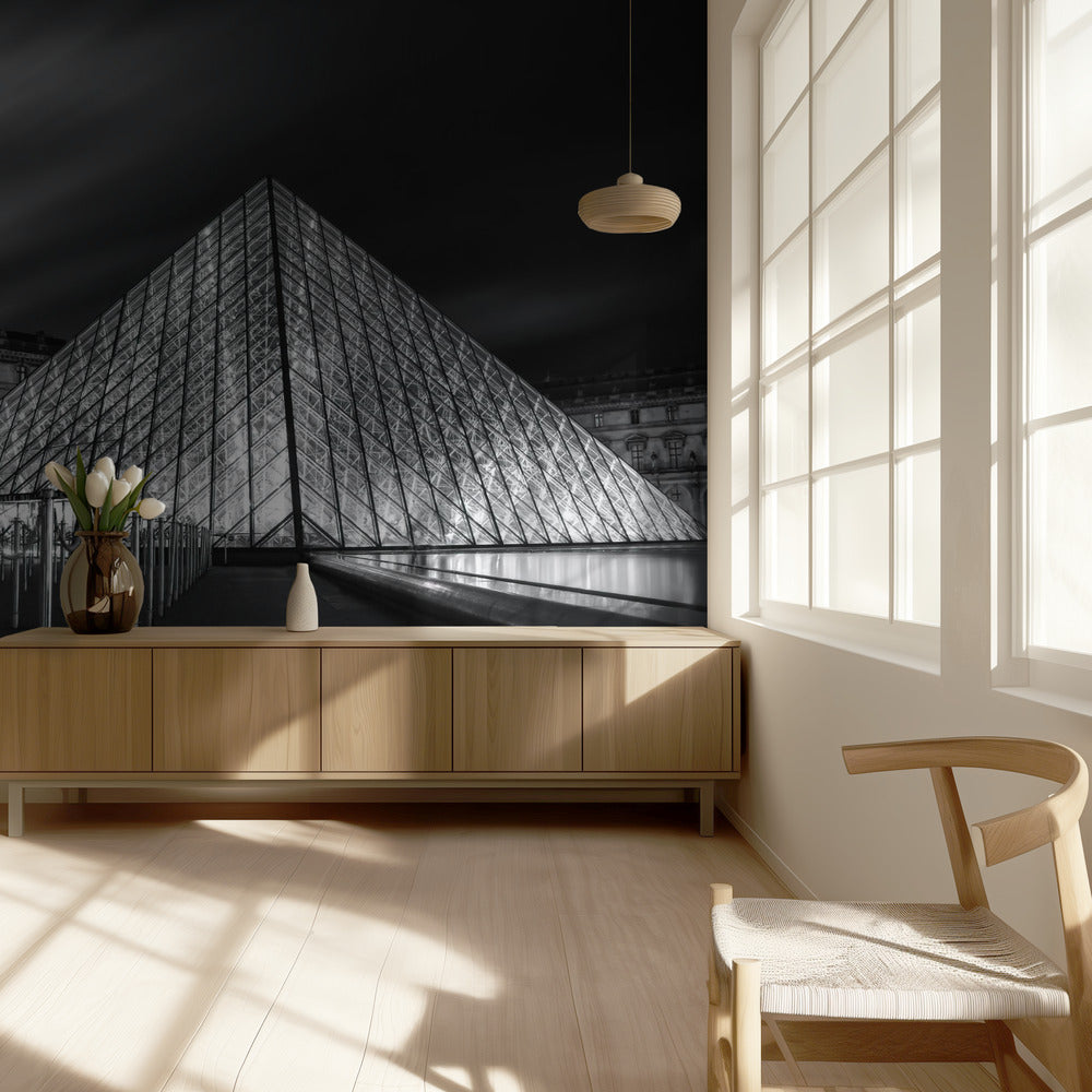 Louvre bei Nacht | Hintergrundbild