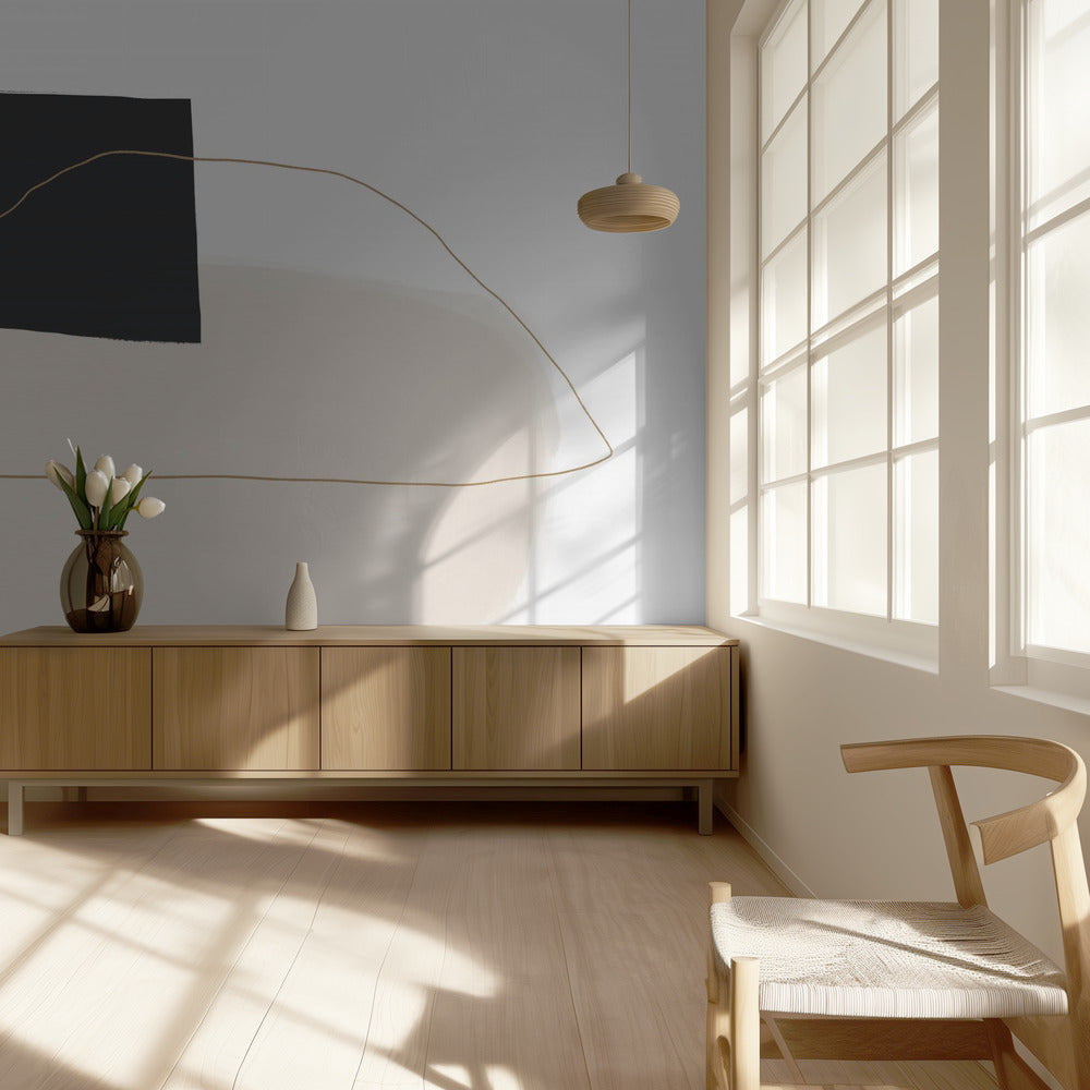 Geometrische Formen und gedämpfte Töne | Tapete