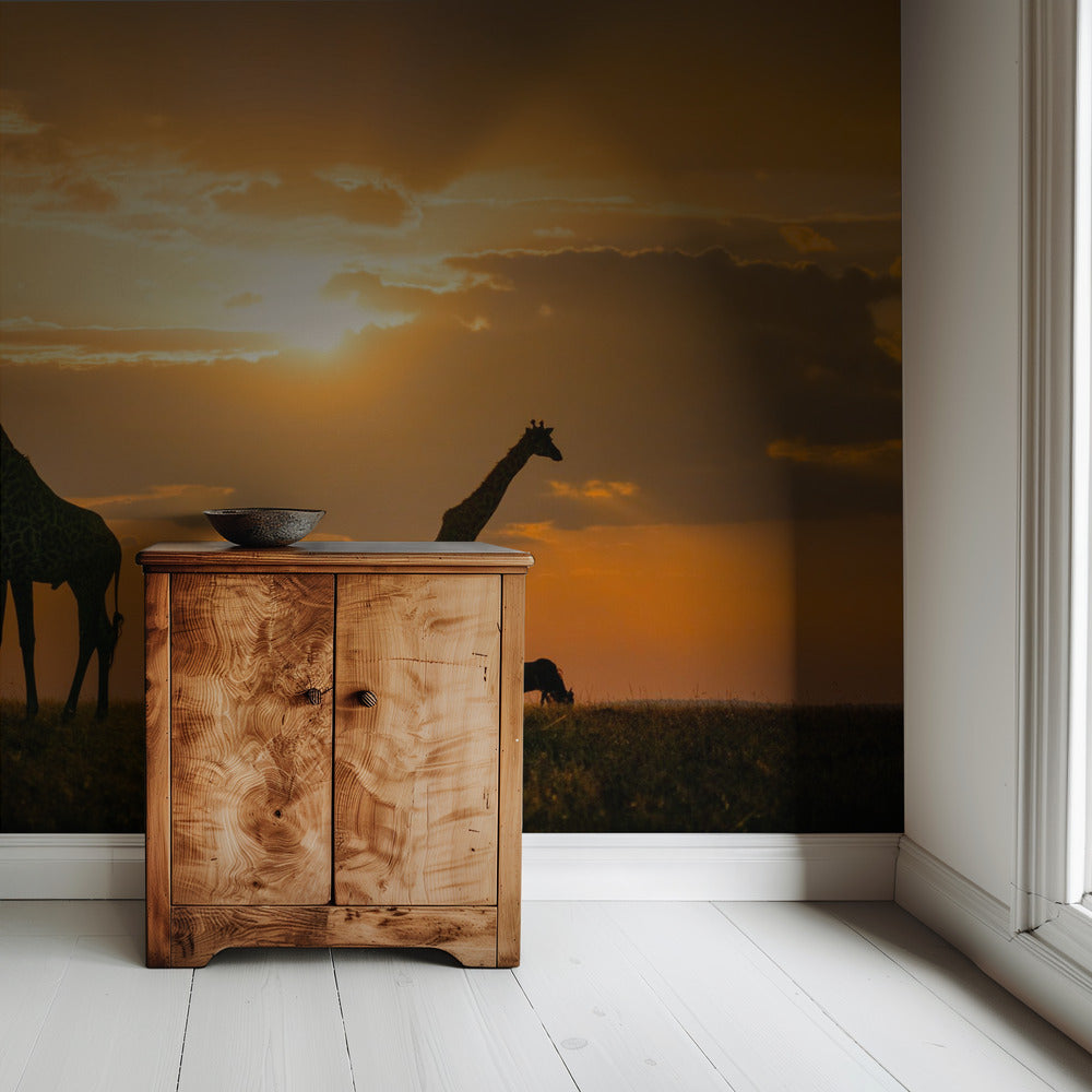 Goldenes Afrika | Tapete