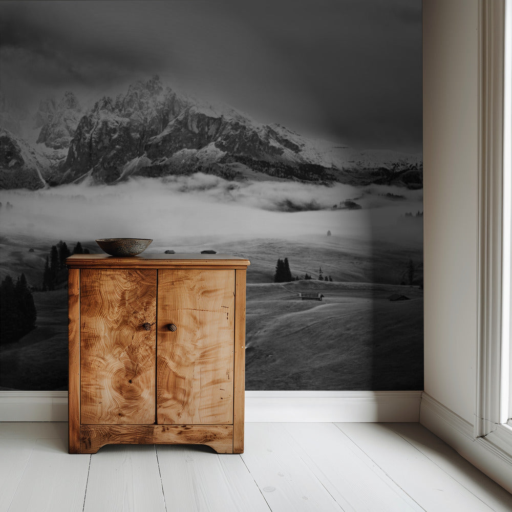 Neblige Dolomiten | Tapete