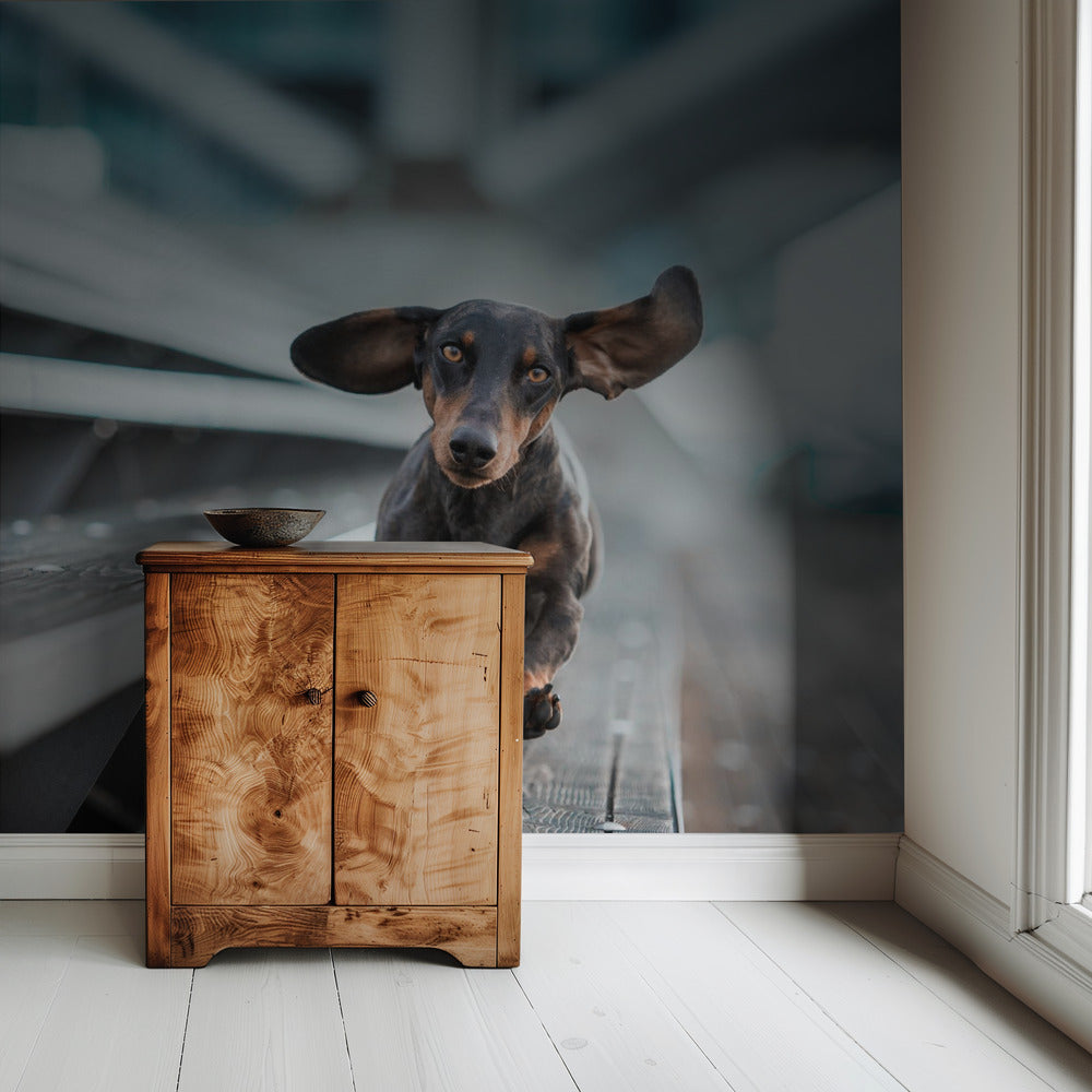 Ein kleiner Hund läuft durch die Welt.... | Tapete