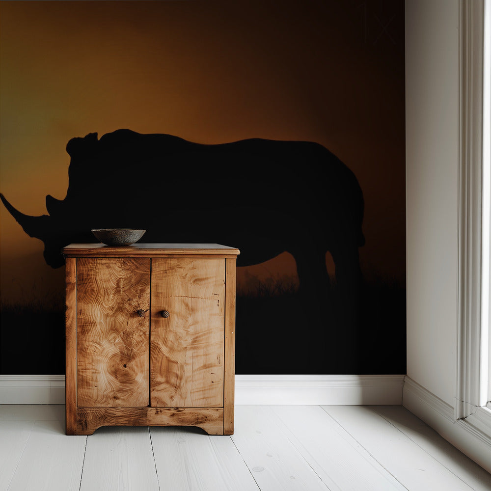 Nashorn Sonnenaufgang | Tapete