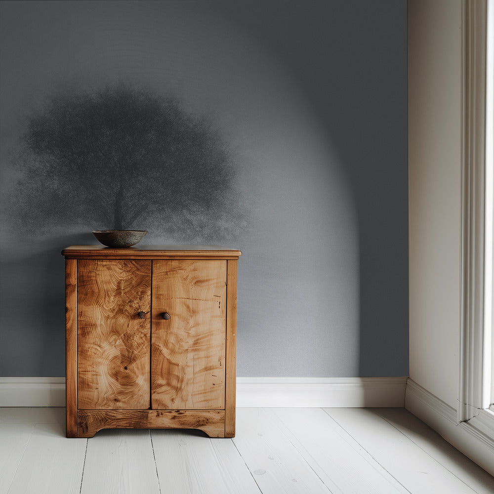 Baum im Nebel | Tapete
