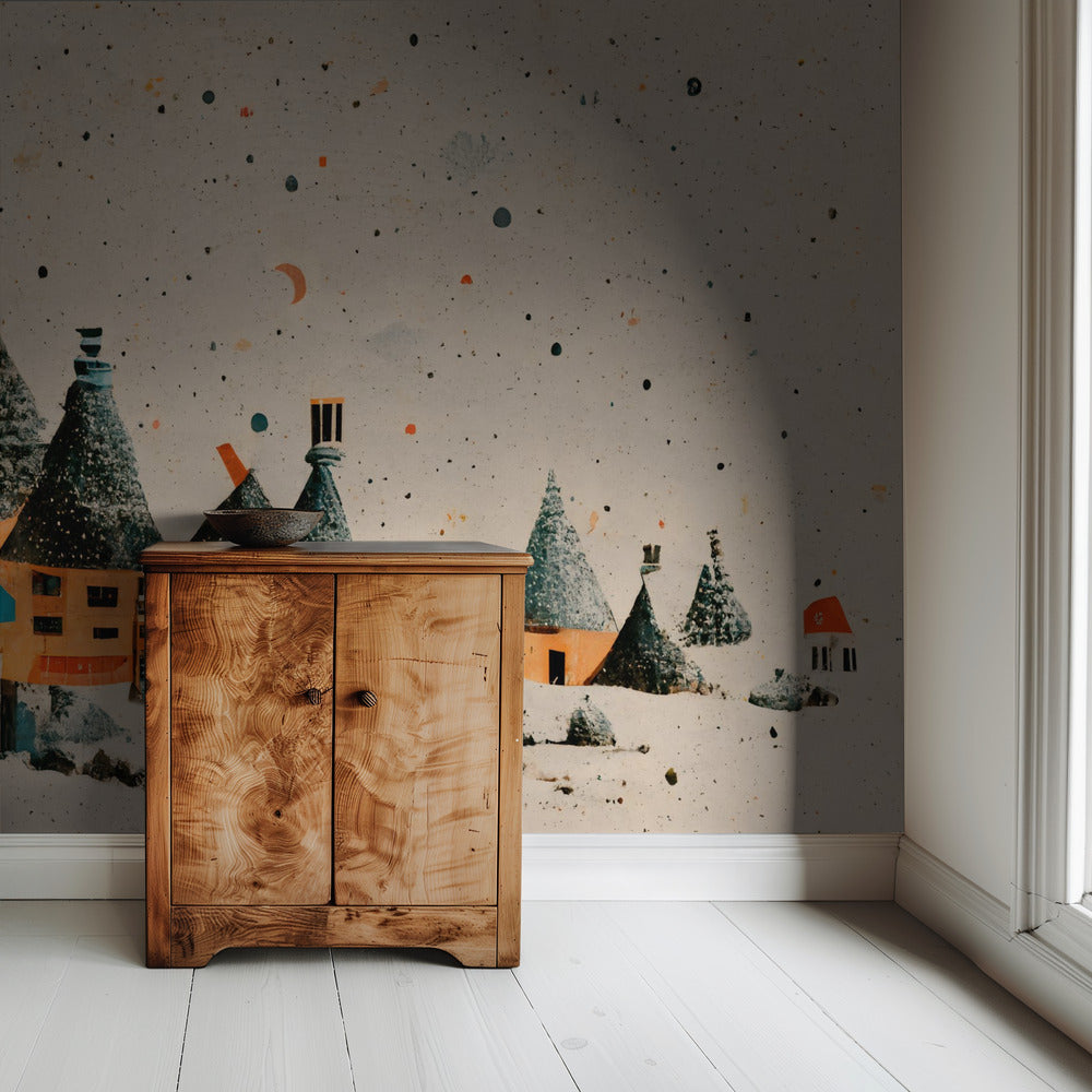 “Whimsical Village” | Wallpaper