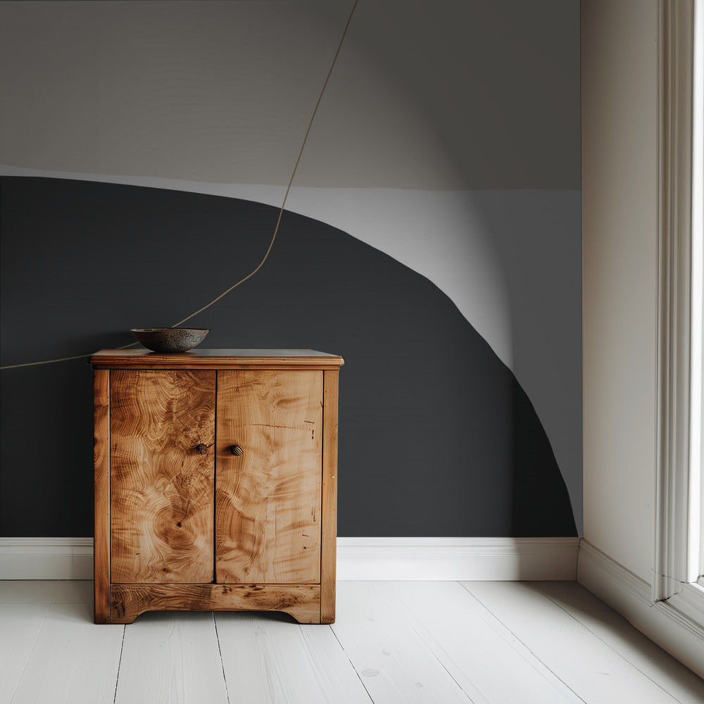 Gebogene Trennlinie | Tapete