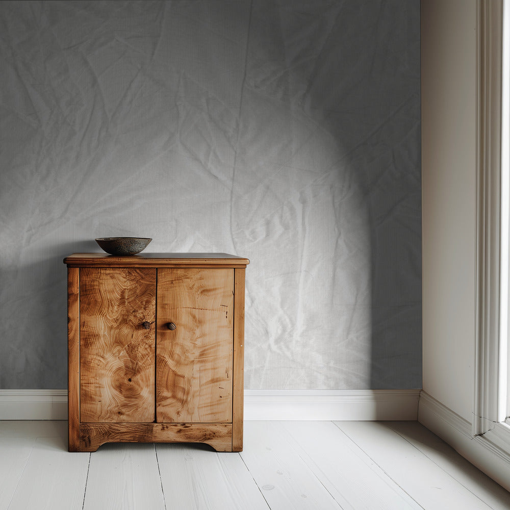 White Canvas Resembling Crumpled Paper | Wallpaper