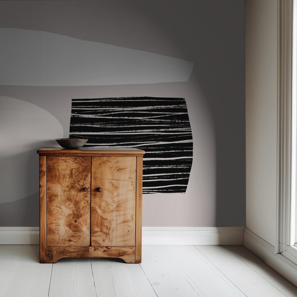 Geometrische Formen in neutralen Tönen | Tapete