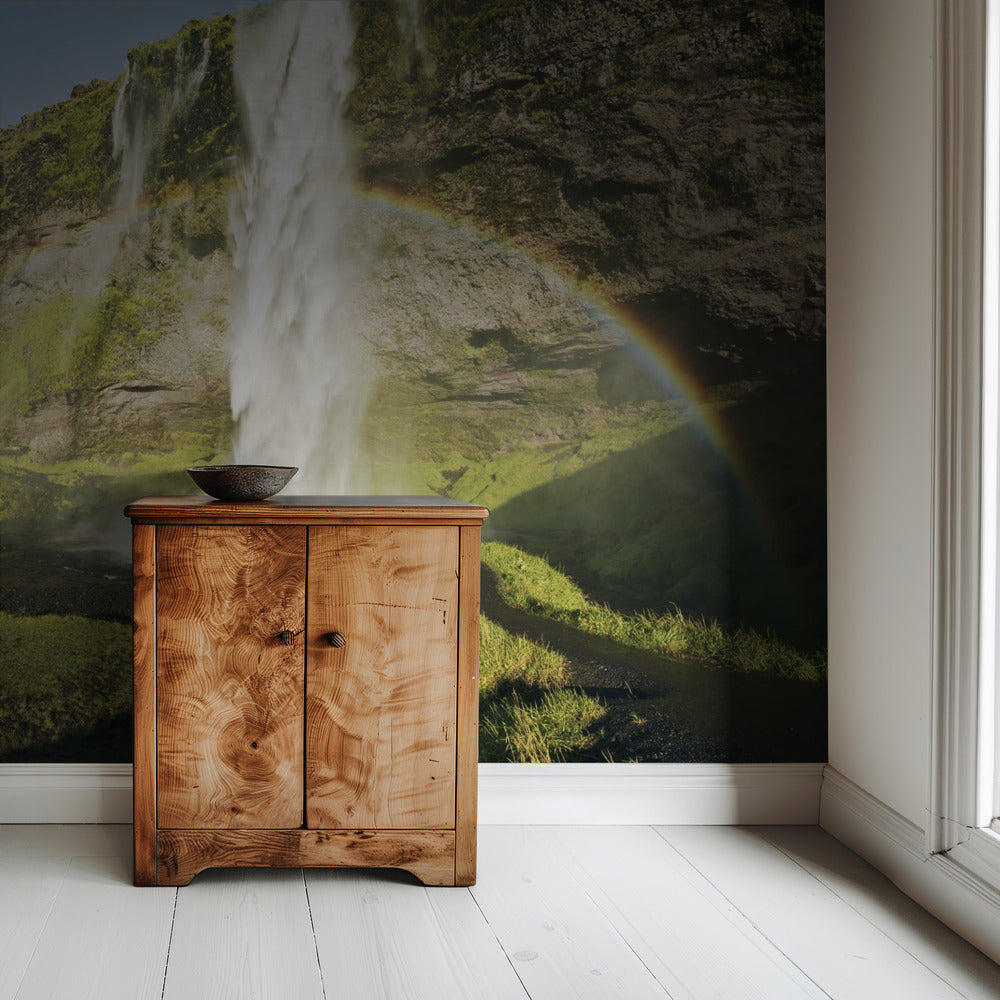 Regenbogen-Wasserfall | Tapete