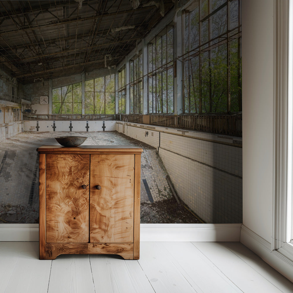 Schwimmbad in Tschernobyl | Hintergrundbild