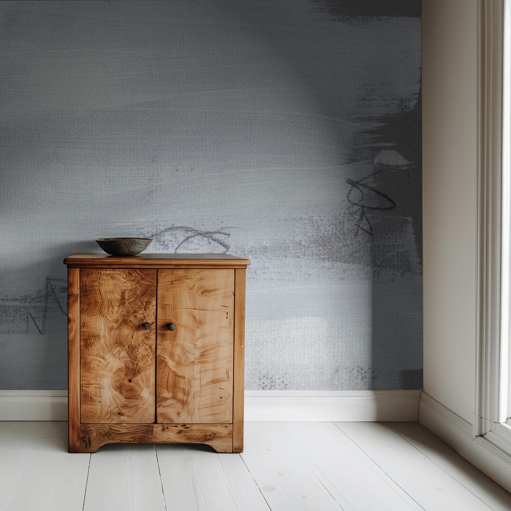 Abstract White Brushstrokes | Wallpaper
