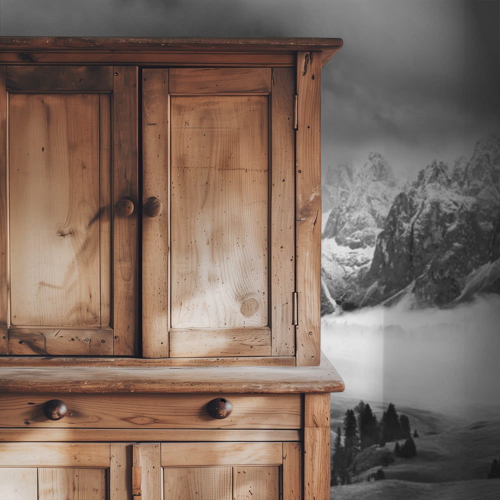 Neblige Dolomiten | Tapete