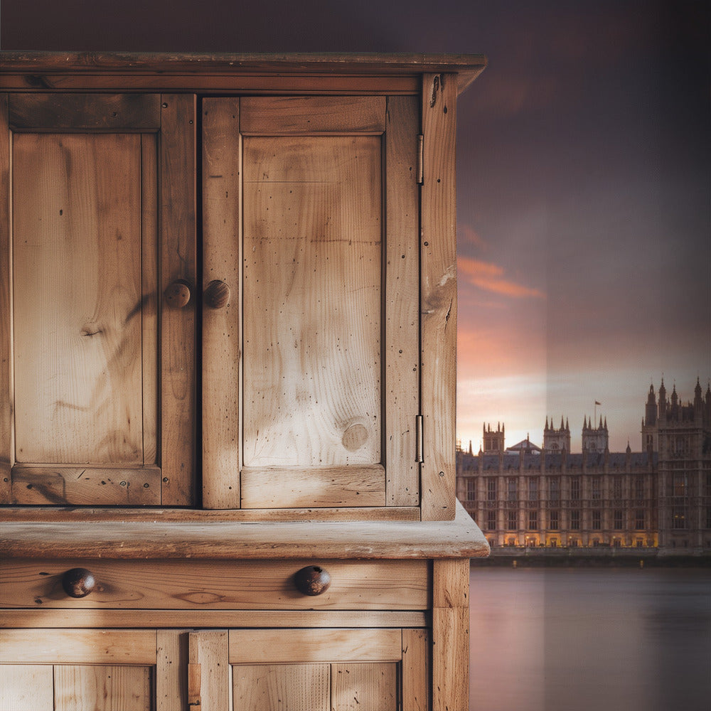 Sonnenuntergang im Londoner Palace of Westminster | Hintergrundbild