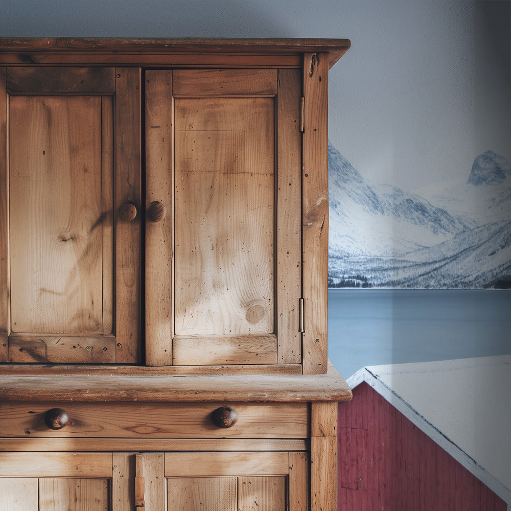Red hut | Wallpaper
