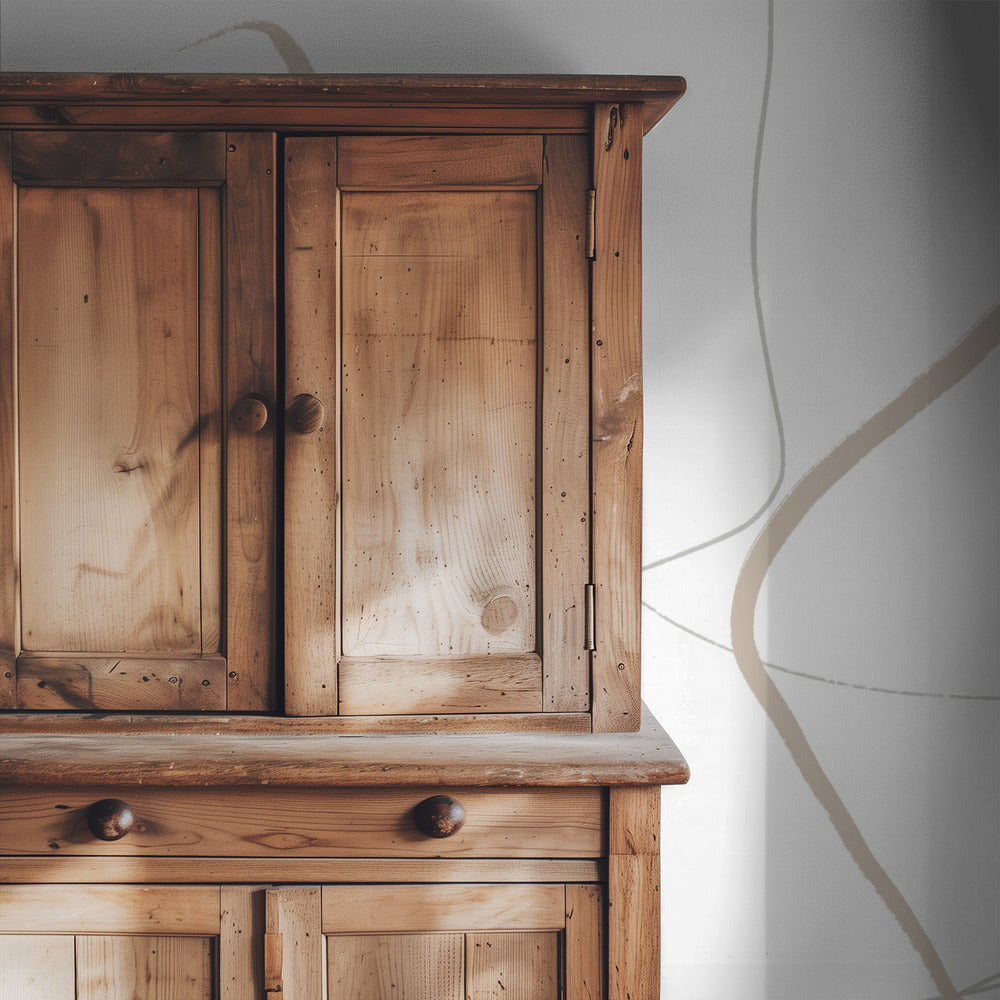 Beige und graue Linien auf weißem Hintergrund | Tapete