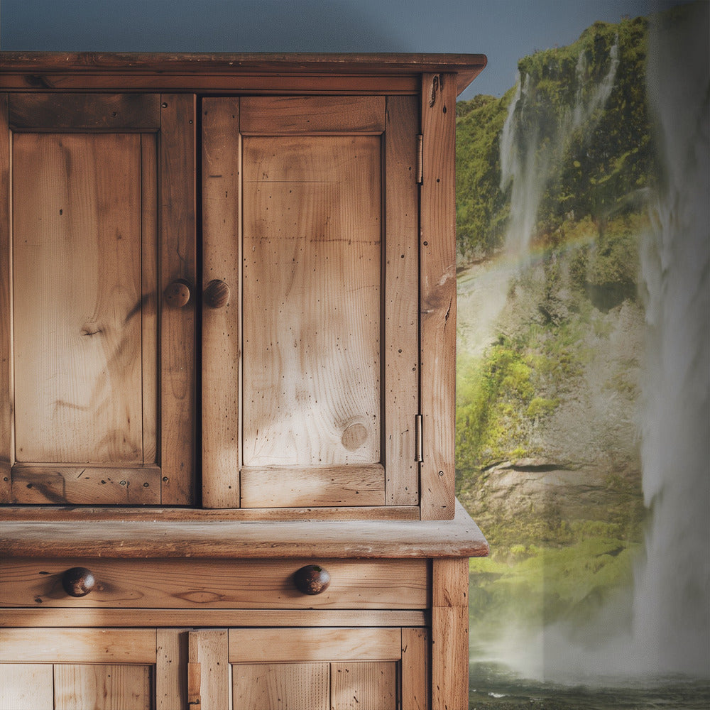 Regenbogen-Wasserfall | Tapete
