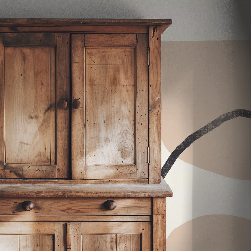 Geometrische Formen in Erdtönen | Tapete