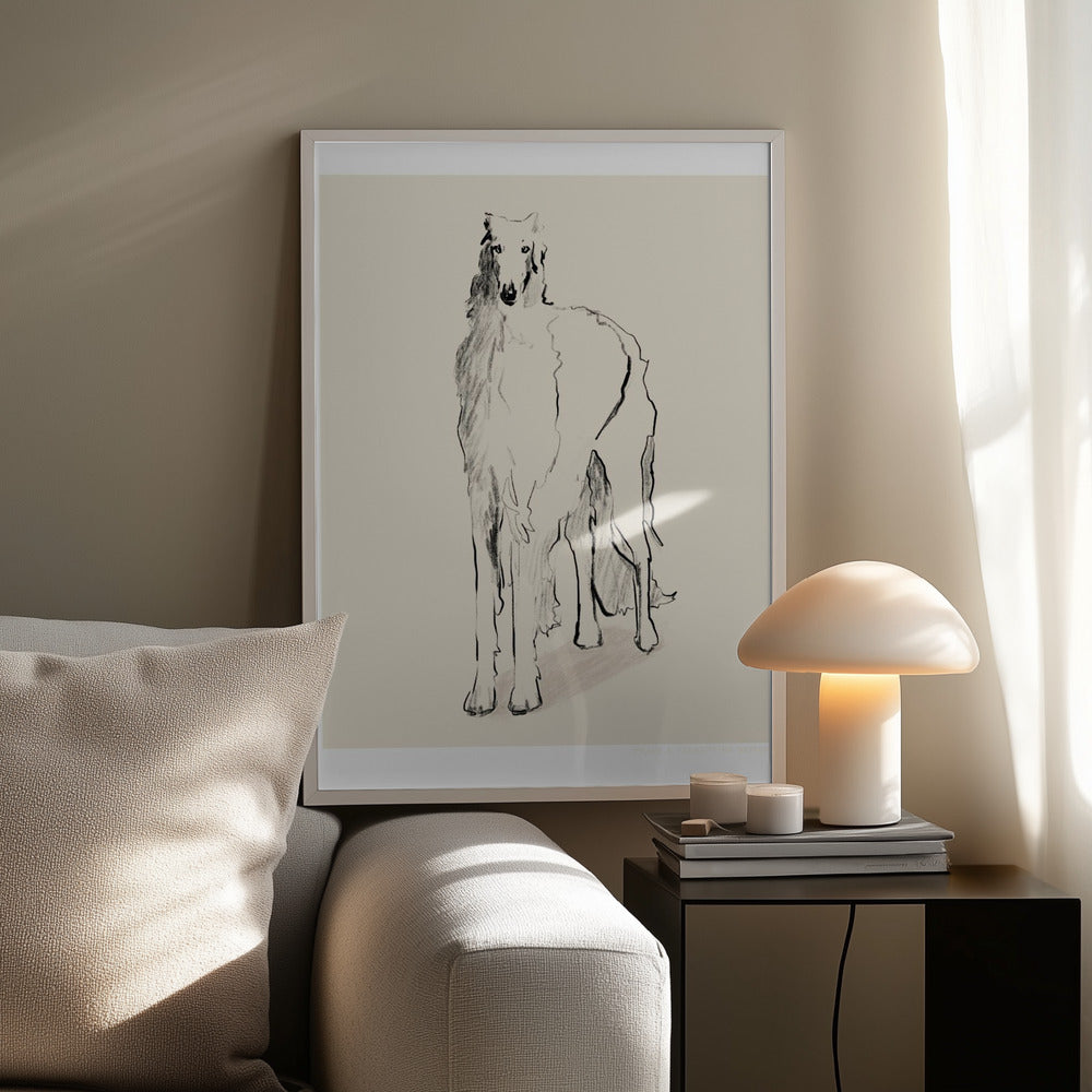 Barsoi Russischer Wolfshund Pandc | Poster
