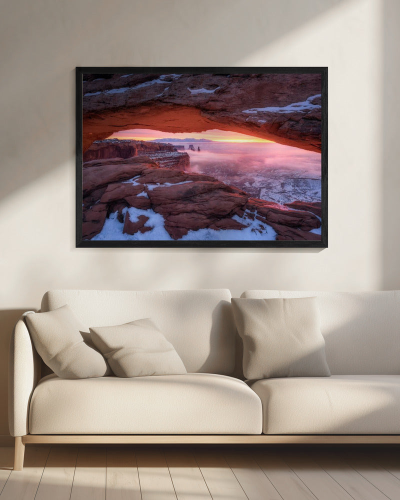 Der Moment kurz vor Sonnenaufgang | Leinwand